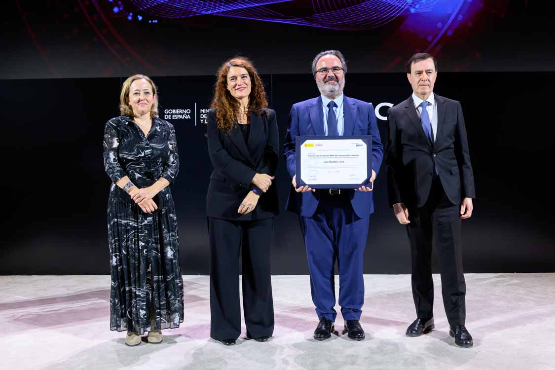 Lluís Montoliu en la ceremonia de los III Premios y Ayudas CSIC-Fundación BBVA de Comunicación Científica